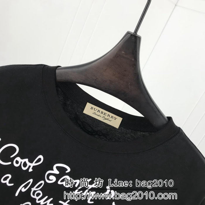 BURBERRY巴寶莉 19早春新款 老佛爺限定款 塗鴉印花短袖T-shirt 數碼印花刺繡 男女同款 ydi2525